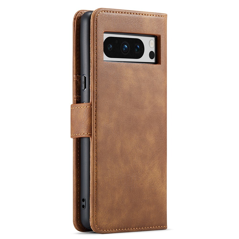 Google Pixel 8 Pro Pungetui med aftageligt cover, Cognac