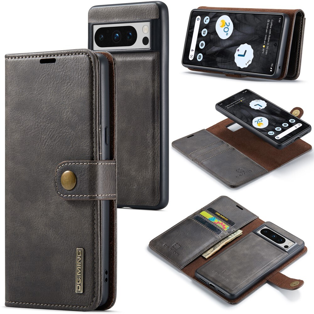 Google Pixel 8 Pro Pungetui med aftageligt cover, Brown