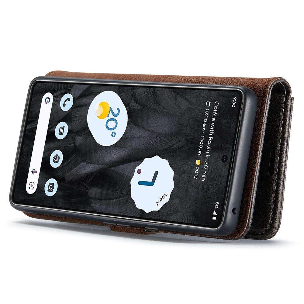 Google Pixel 8 Pro Pungetui med aftageligt cover, Brown