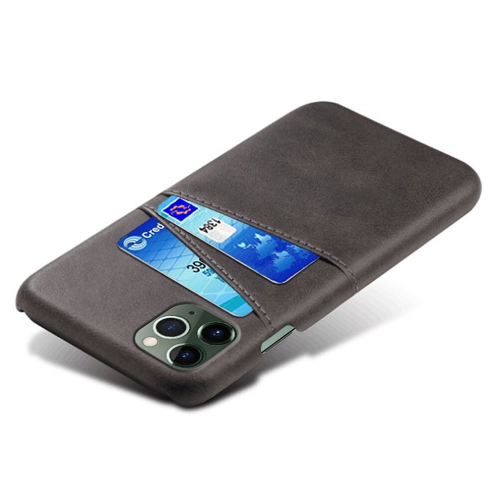 iPhone 15 Plus Smart cover med 2 kortholdere, Sort
