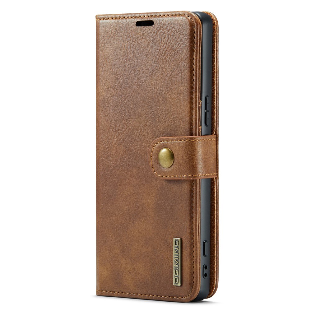 Sony Xperia 5 V Pungetui med aftageligt cover, Cognac