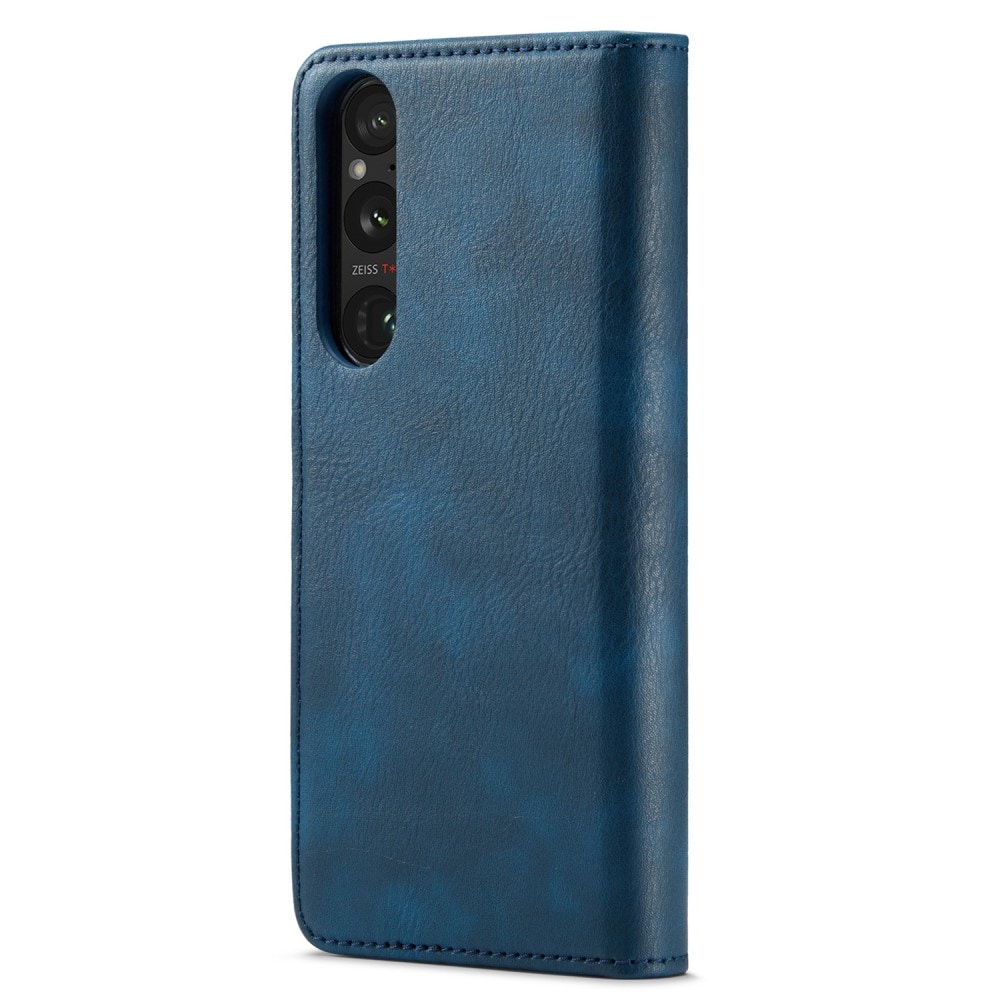 Sony Xperia 1 V Pungetui med aftageligt cover, Blue