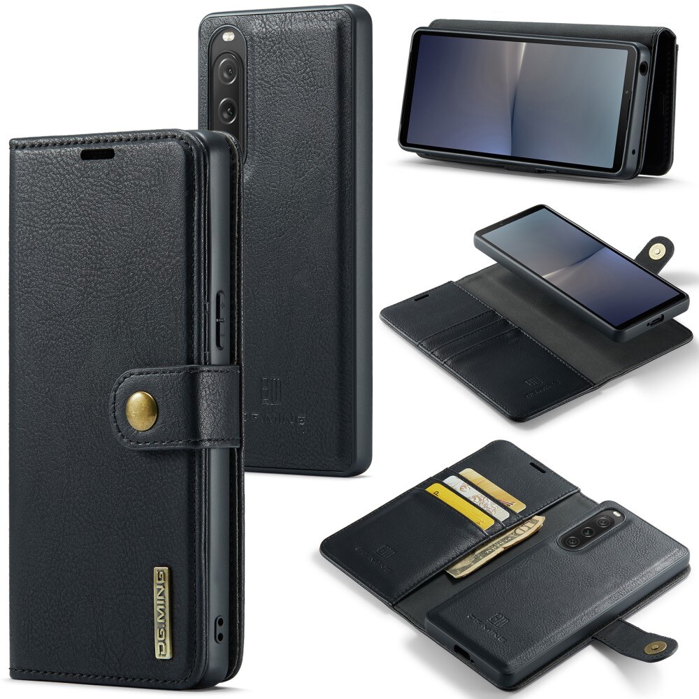 Sony Xperia 10 V Pungetui med aftageligt cover, Black
