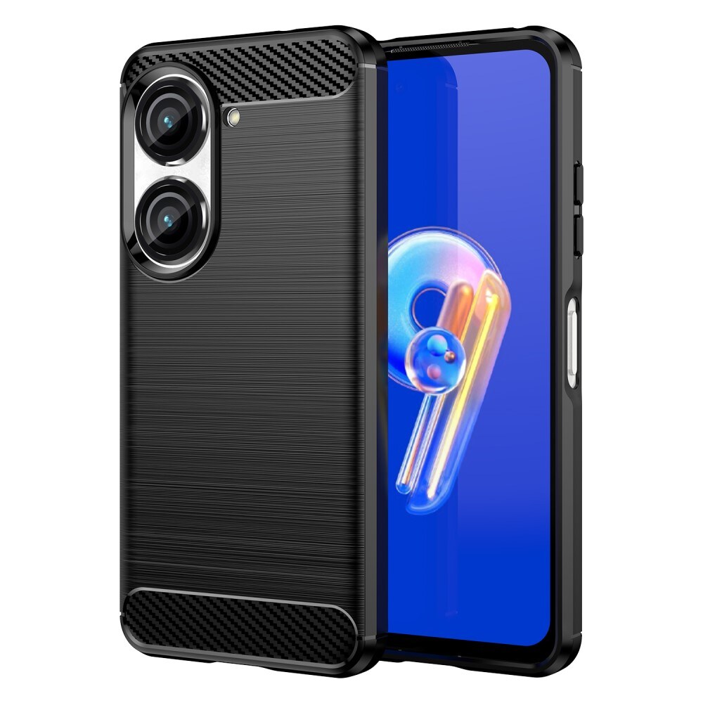 Asus ZenFone 10 TPU-cover Brushed, Sort