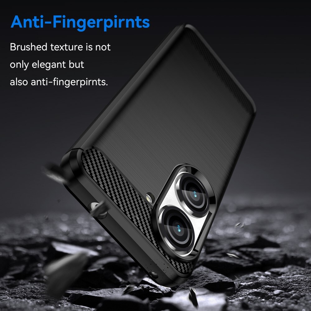 Asus ZenFone 10 TPU-cover Brushed, Sort