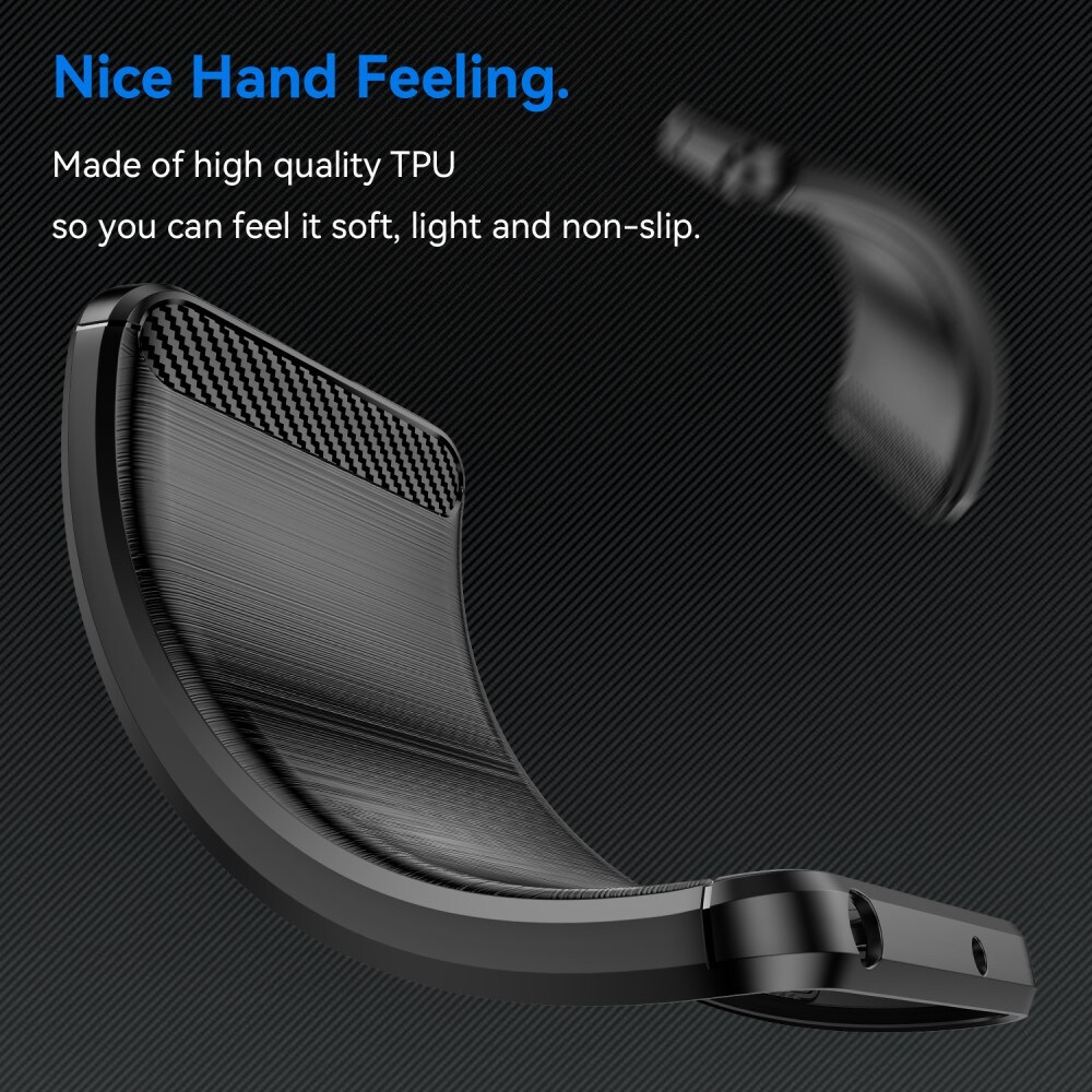Asus ZenFone 10 TPU-cover Brushed, Sort