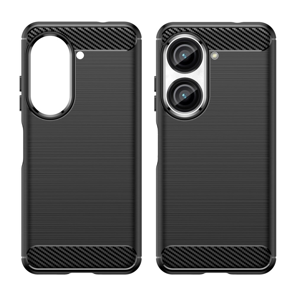 Asus ZenFone 10 TPU-cover Brushed, Sort