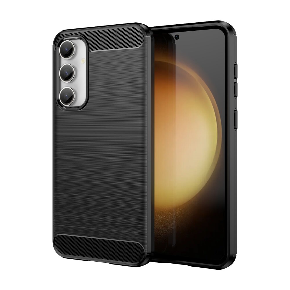 Samsung Galaxy S23 FE TPU-cover Brushed, Sort