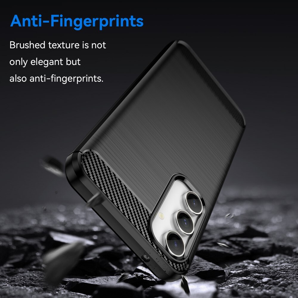 Samsung Galaxy S23 FE TPU-cover Brushed, Sort