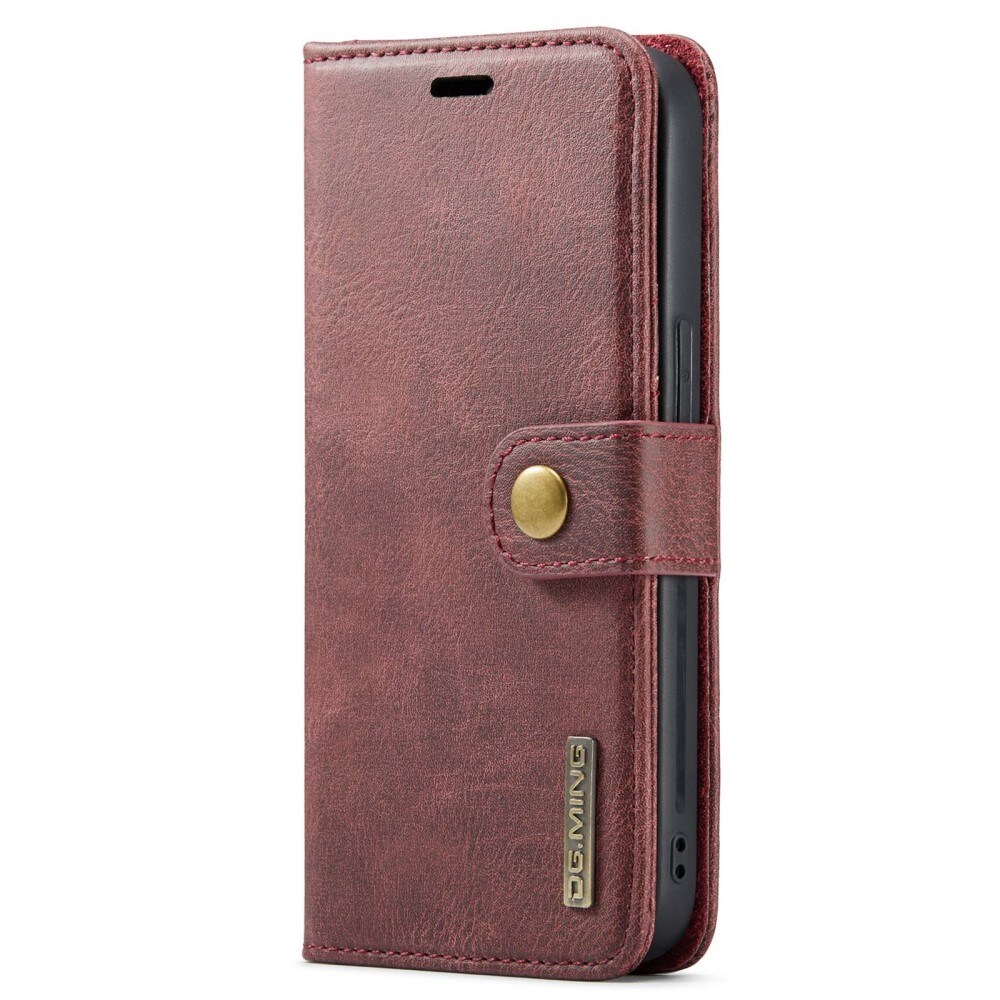 iPhone 15 Pungetui med aftageligt cover, Red