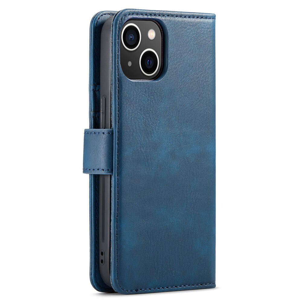 iPhone 15 Pungetui med aftageligt cover, Blue