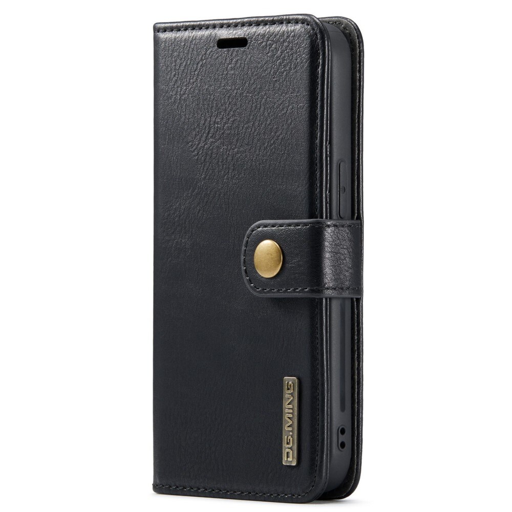 iPhone 15 Plus Pungetui med aftageligt cover, Black