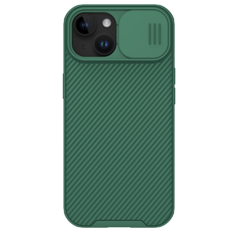 iPhone 15 Cover med kamerabeskyttelse - CamShield, Grøn