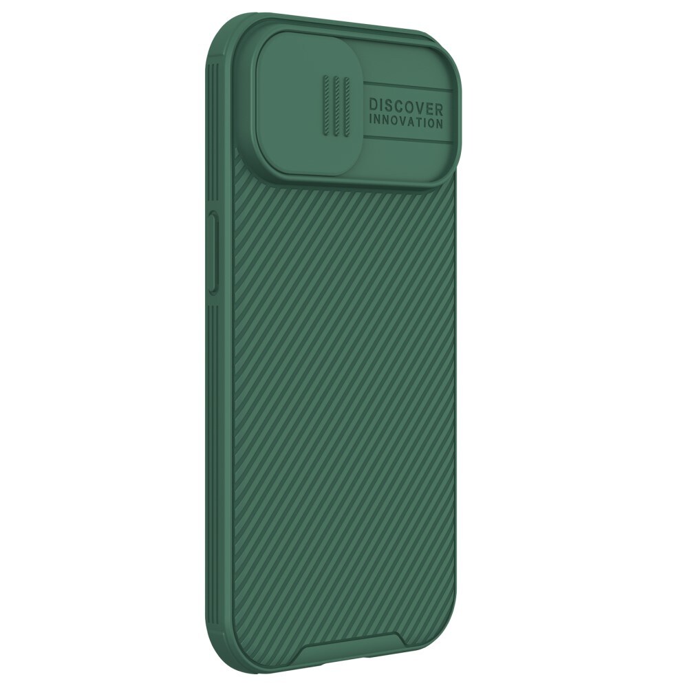 iPhone 15 Cover med kamerabeskyttelse - CamShield, Grøn