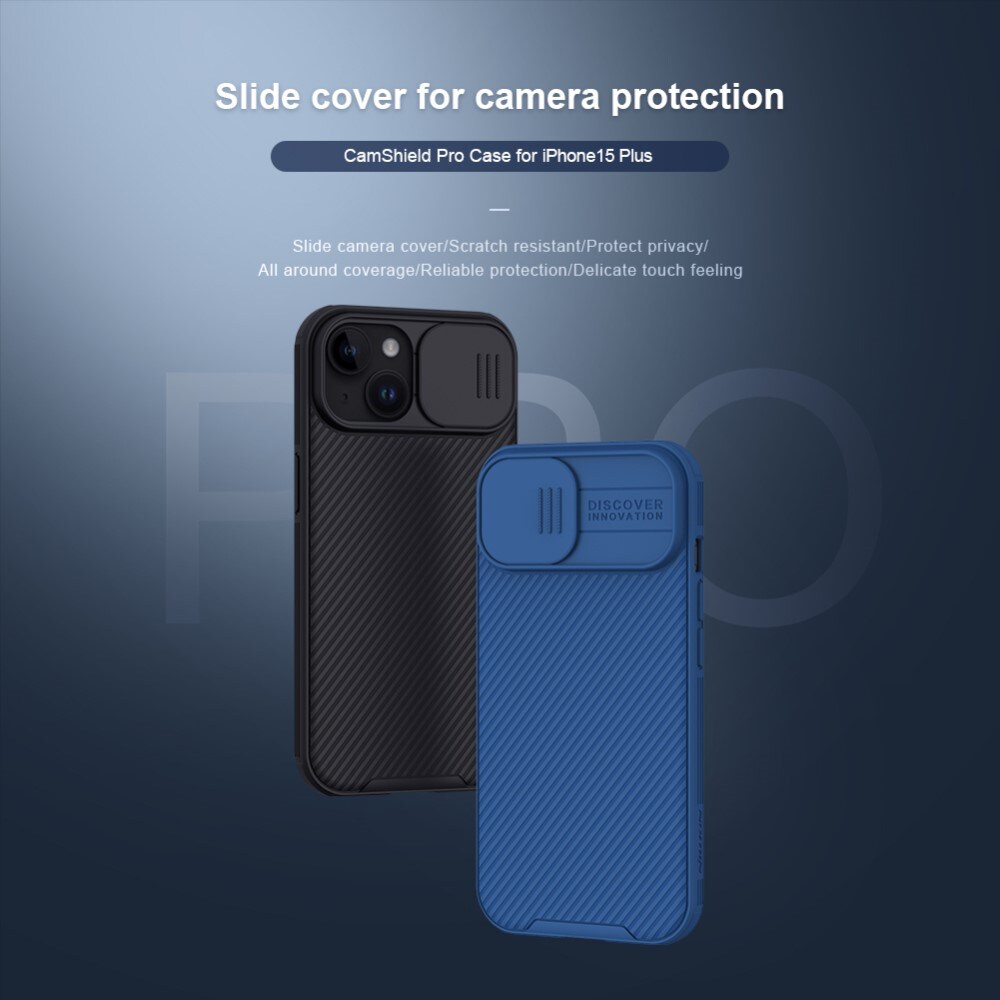 iPhone 15 Cover med kamerabeskyttelse - CamShield, Grøn
