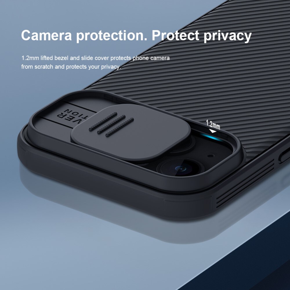 iPhone 15 Cover med kamerabeskyttelse - CamShield, Grøn