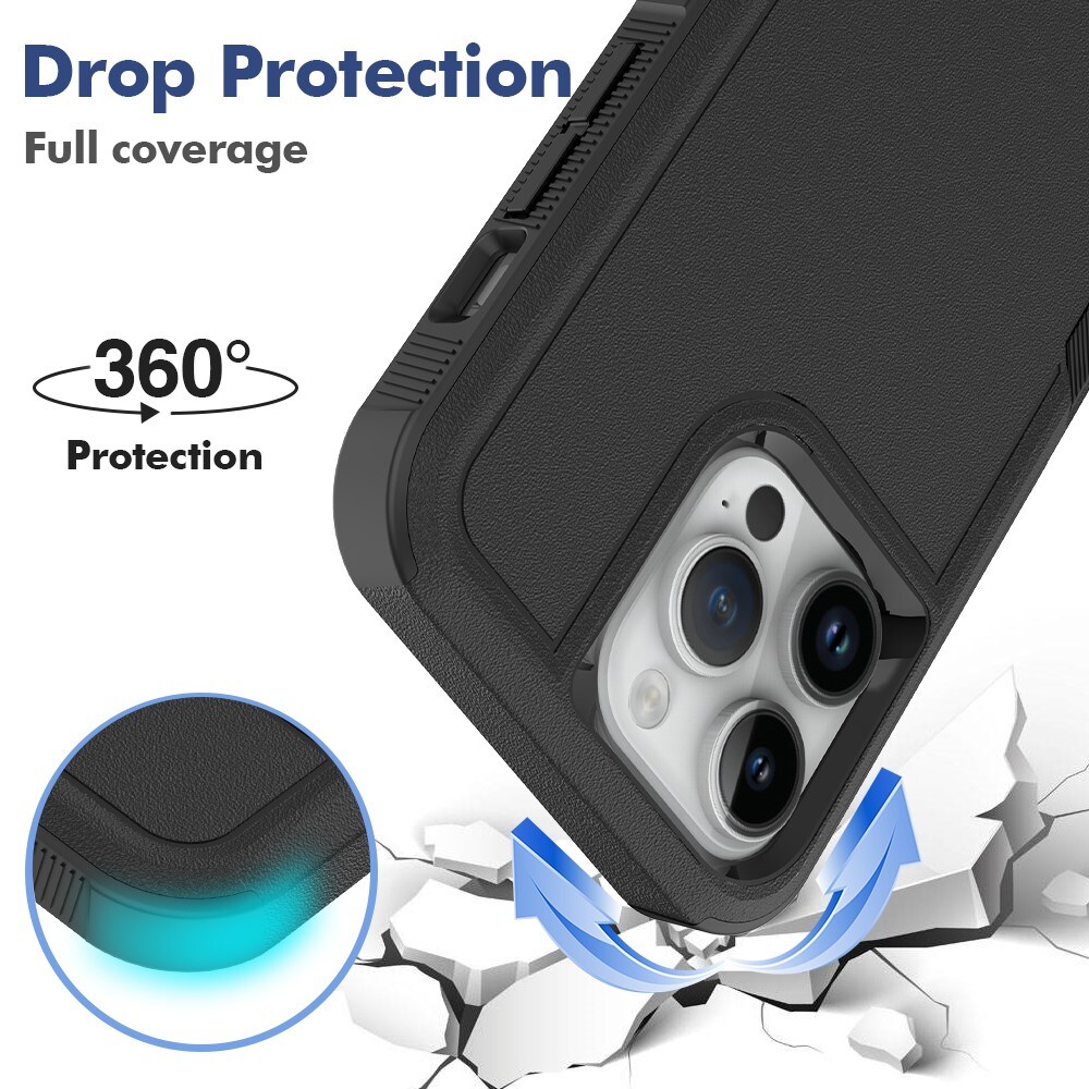 iPhone 15 Pro Max Hybridcover Off-road, Sort