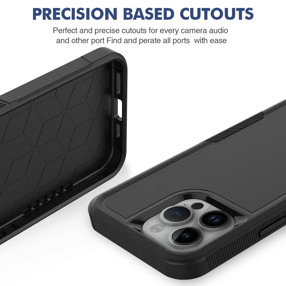 iPhone 15 Pro Max Hybridcover Off-road, Sort