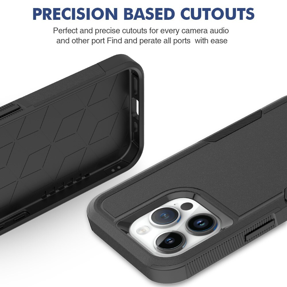 iPhone 15 Pro Hybridcover Off-road, Sort
