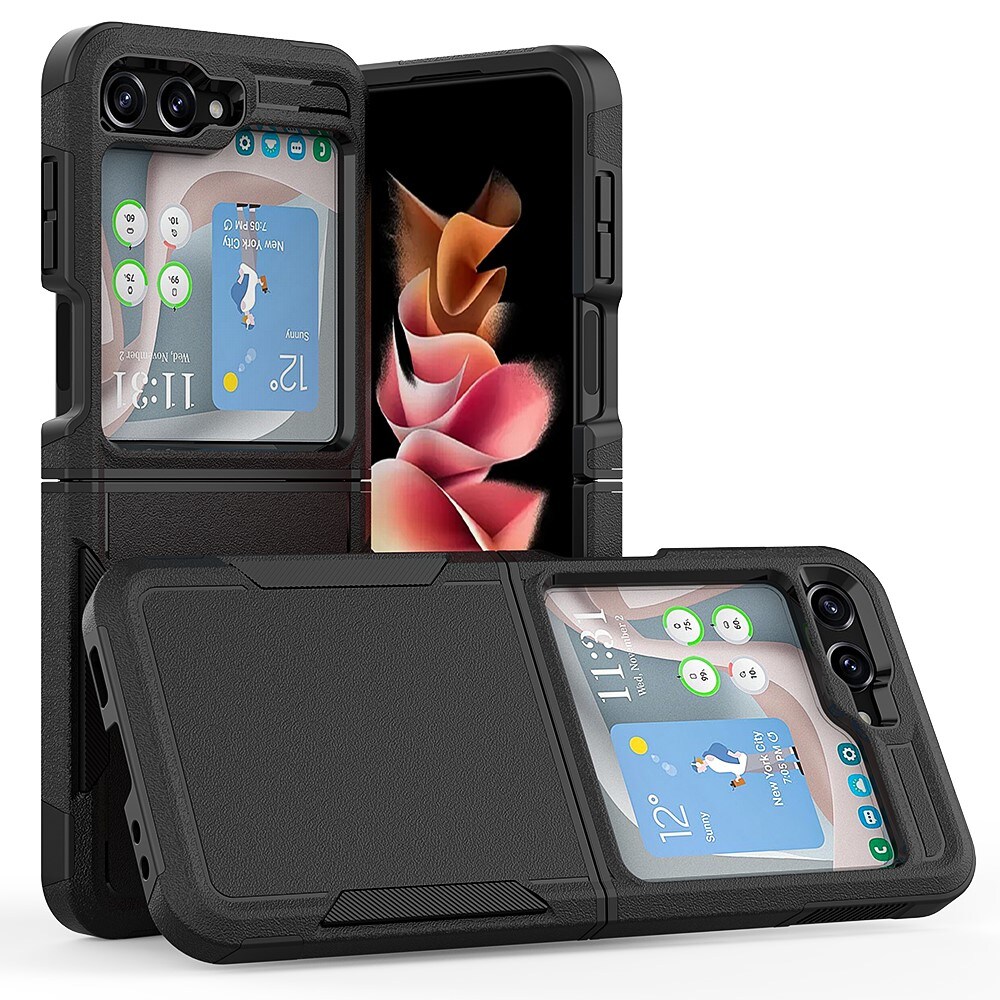 Samsung Galaxy Z Flip 5 Hybridcover Off-road, Sort