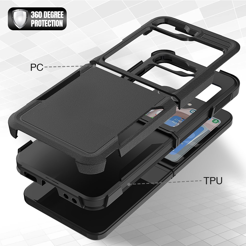 Samsung Galaxy Z Flip 5 Hybridcover Off-road, Sort