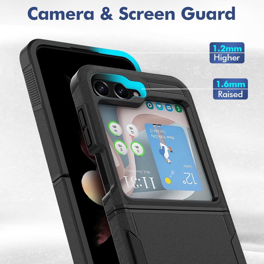 Samsung Galaxy Z Flip 5 Hybridcover Off-road, Sort