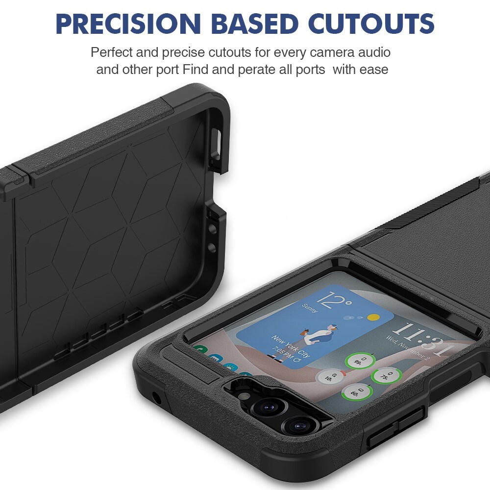 Samsung Galaxy Z Flip 5 Hybridcover Off-road, Sort