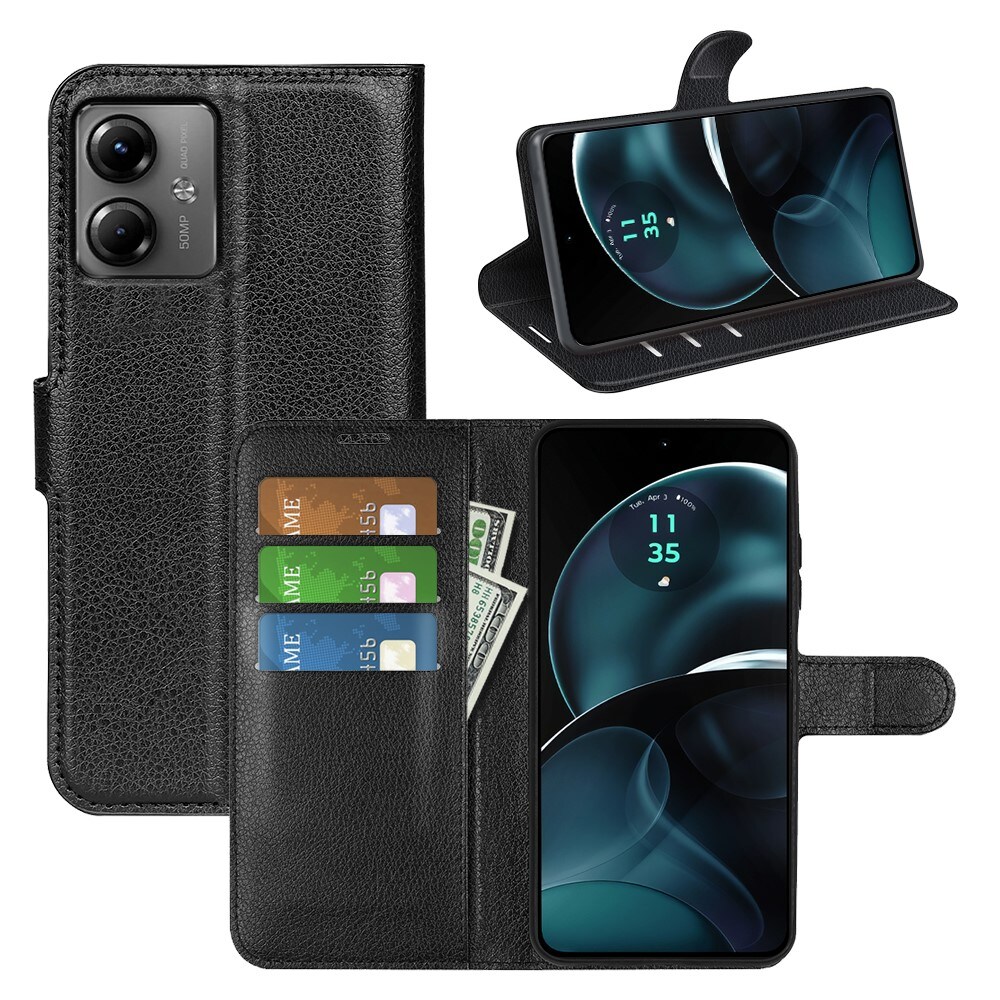 Motorola Moto G14 Enkelt mobiletui, Sort
