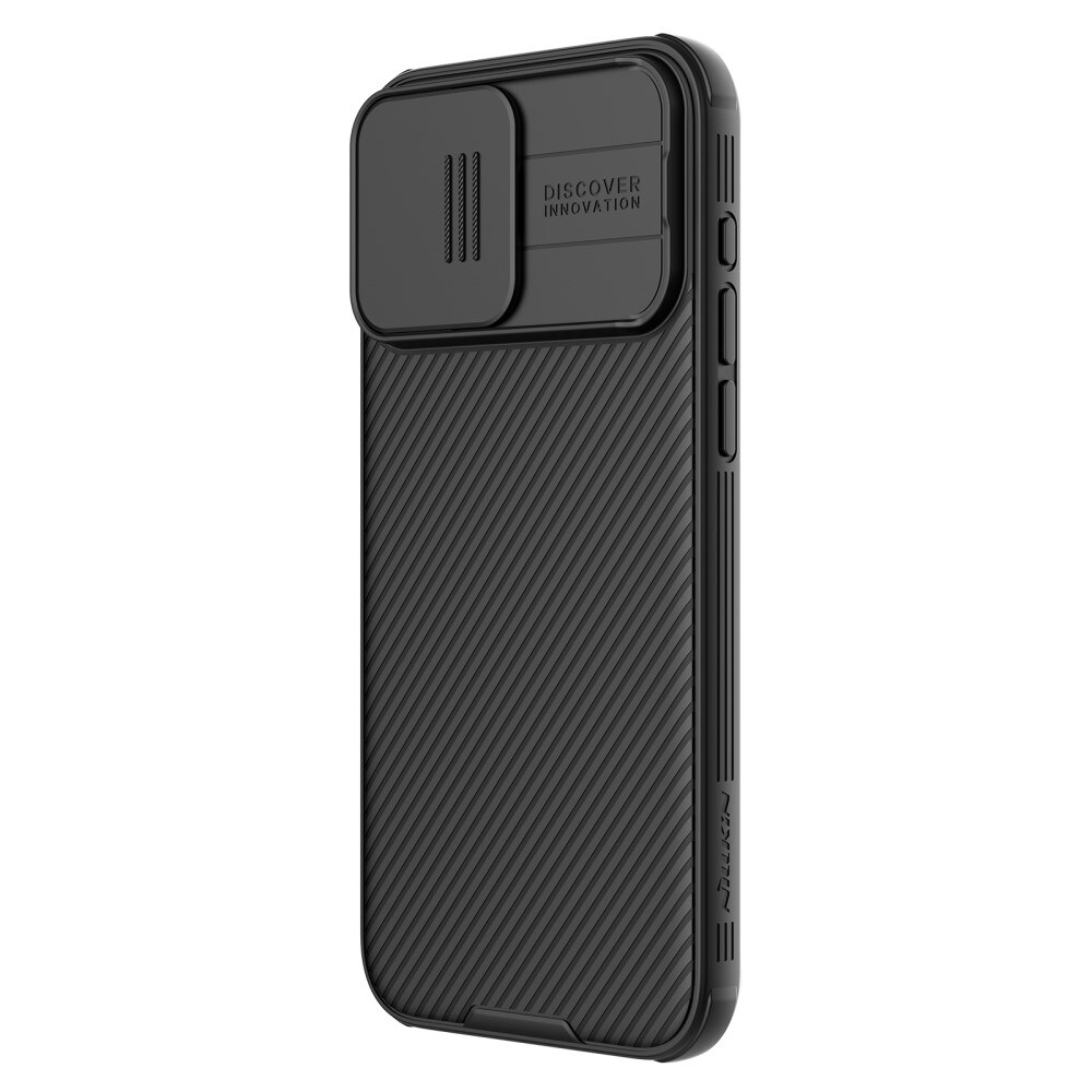 iPhone 15 Pro Max Cover med kamerabeskyttelse - CamShield, Sort