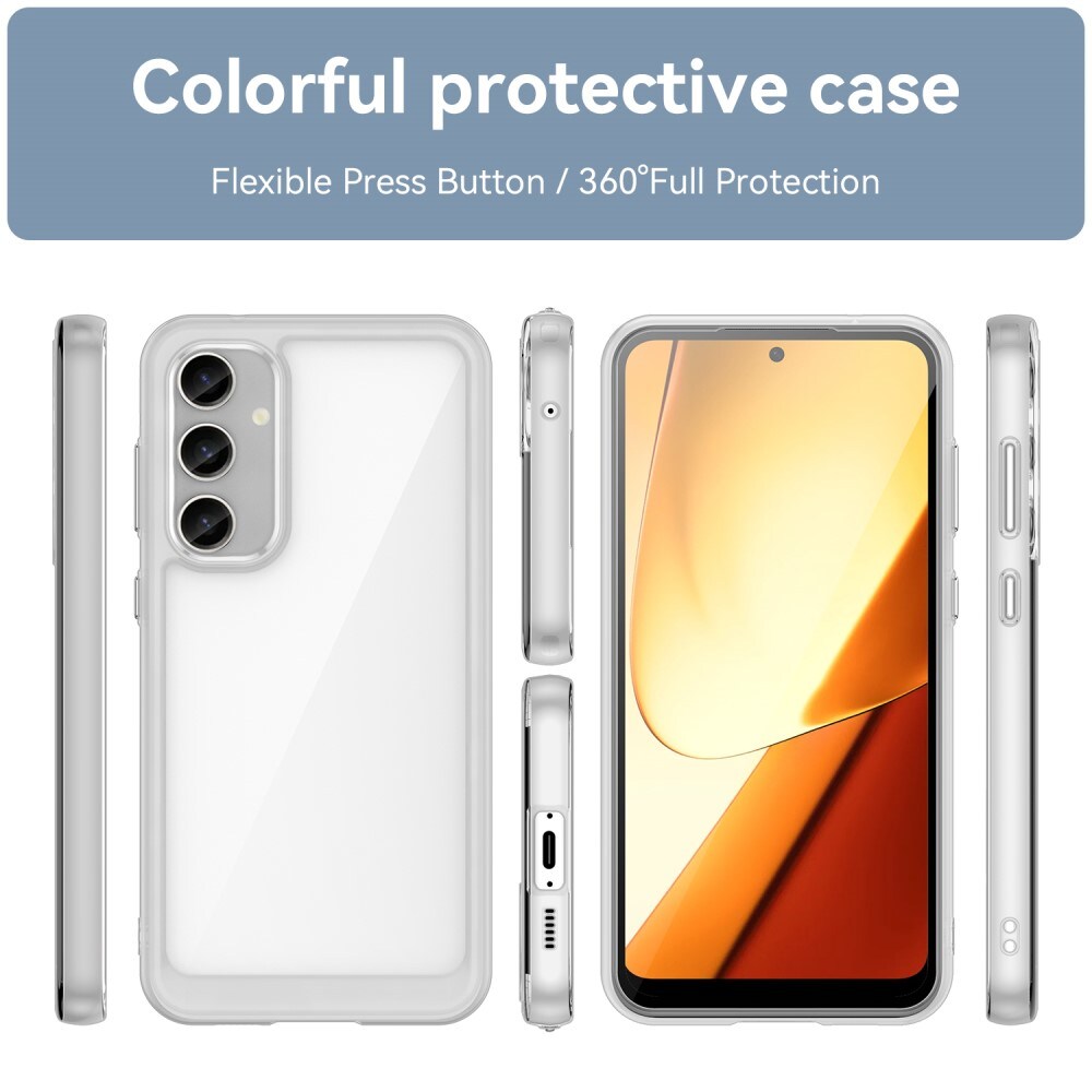 Samsung Galaxy S23 FE Crystal Hybrid-cover, Gennemsigtig