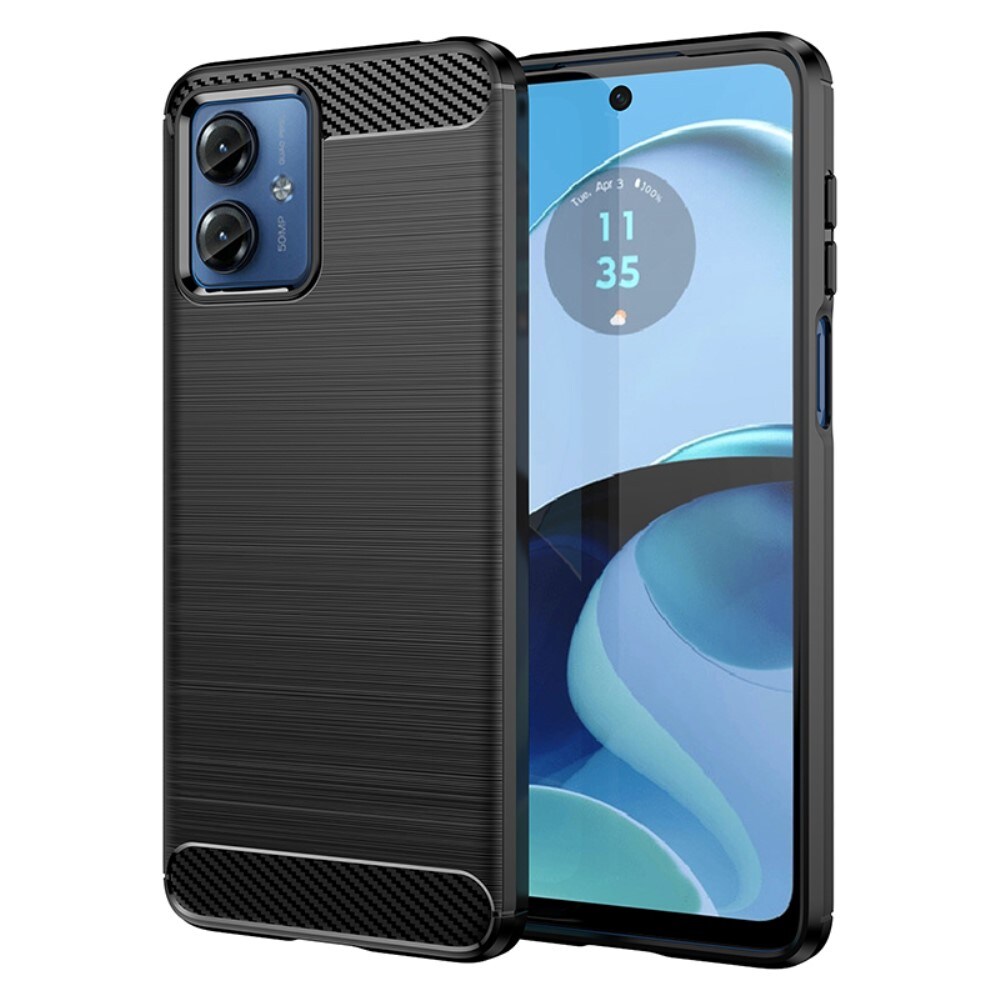 Motorola Moto G14 TPU-cover Brushed, Sort