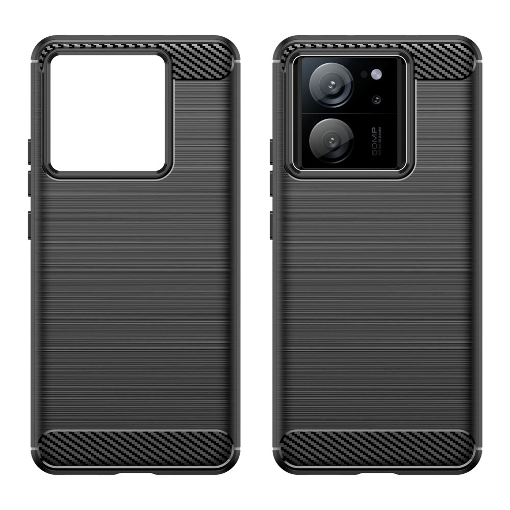 Xiaomi 13T Pro TPU-cover Brushed, Sort