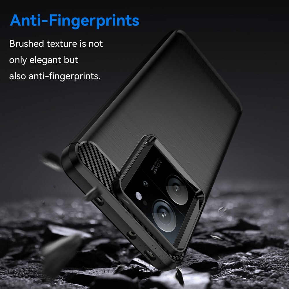 Xiaomi 13T Pro TPU-cover Brushed, Sort