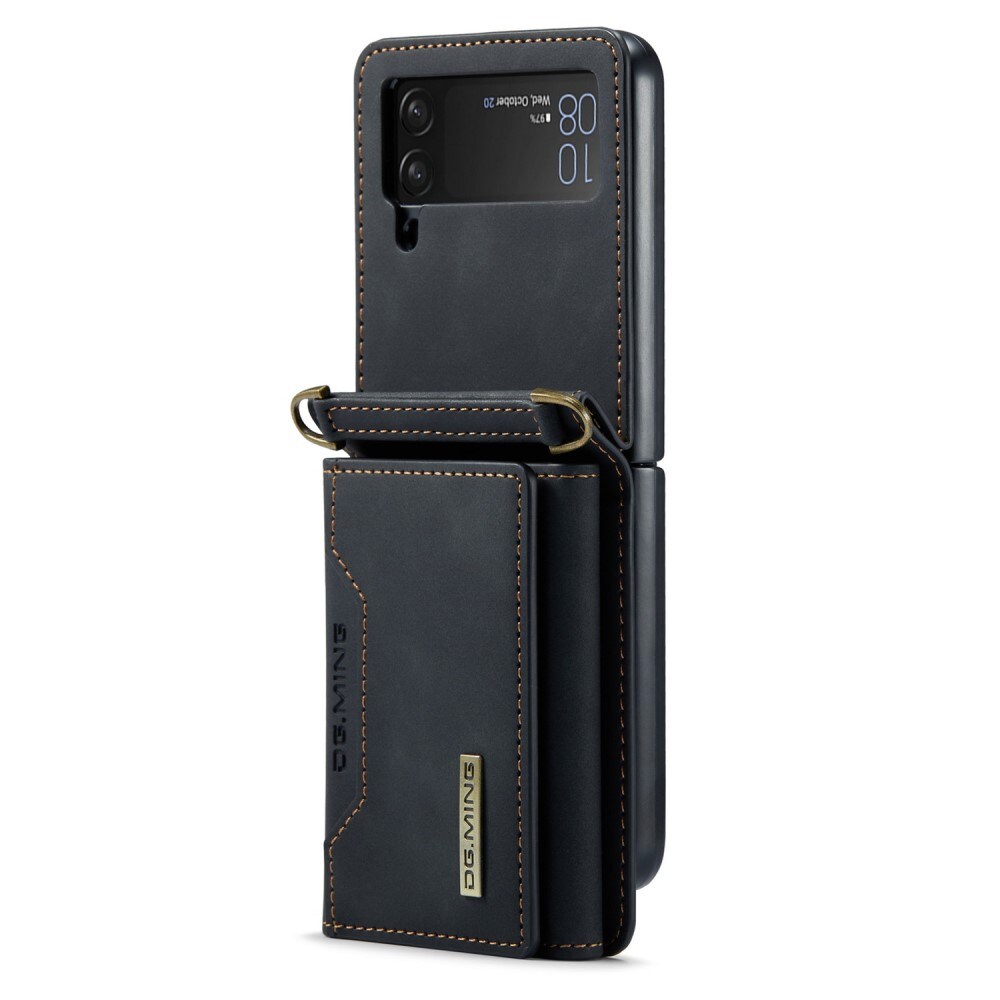 Samsung Galaxy Z Flip 3 Cover med indbygget pung, Sort