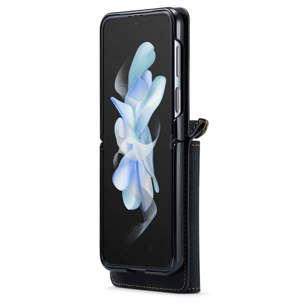 Samsung Galaxy Z Flip 3 Cover med indbygget pung, Sort