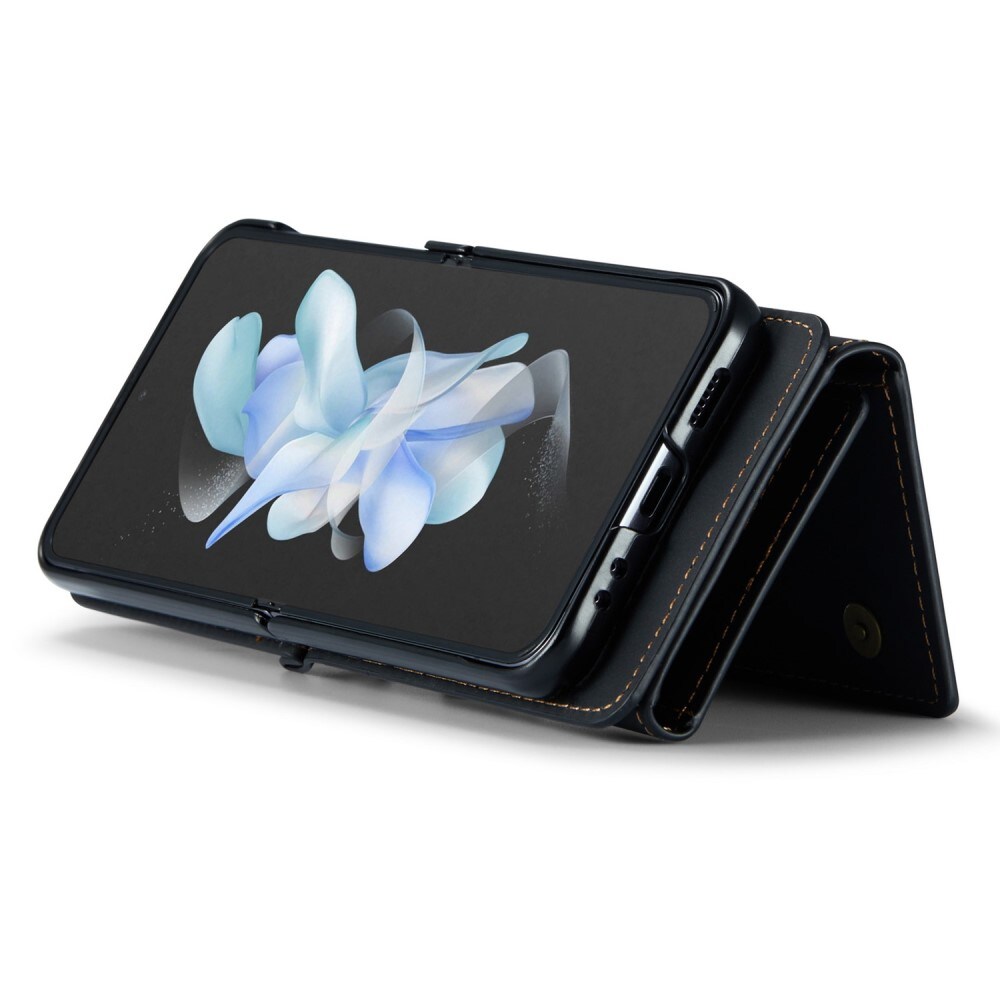 Samsung Galaxy Z Flip 3 Cover med indbygget pung, Sort