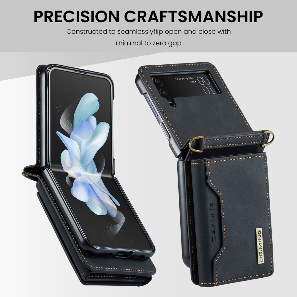 Samsung Galaxy Z Flip 3 Cover med indbygget pung, Sort
