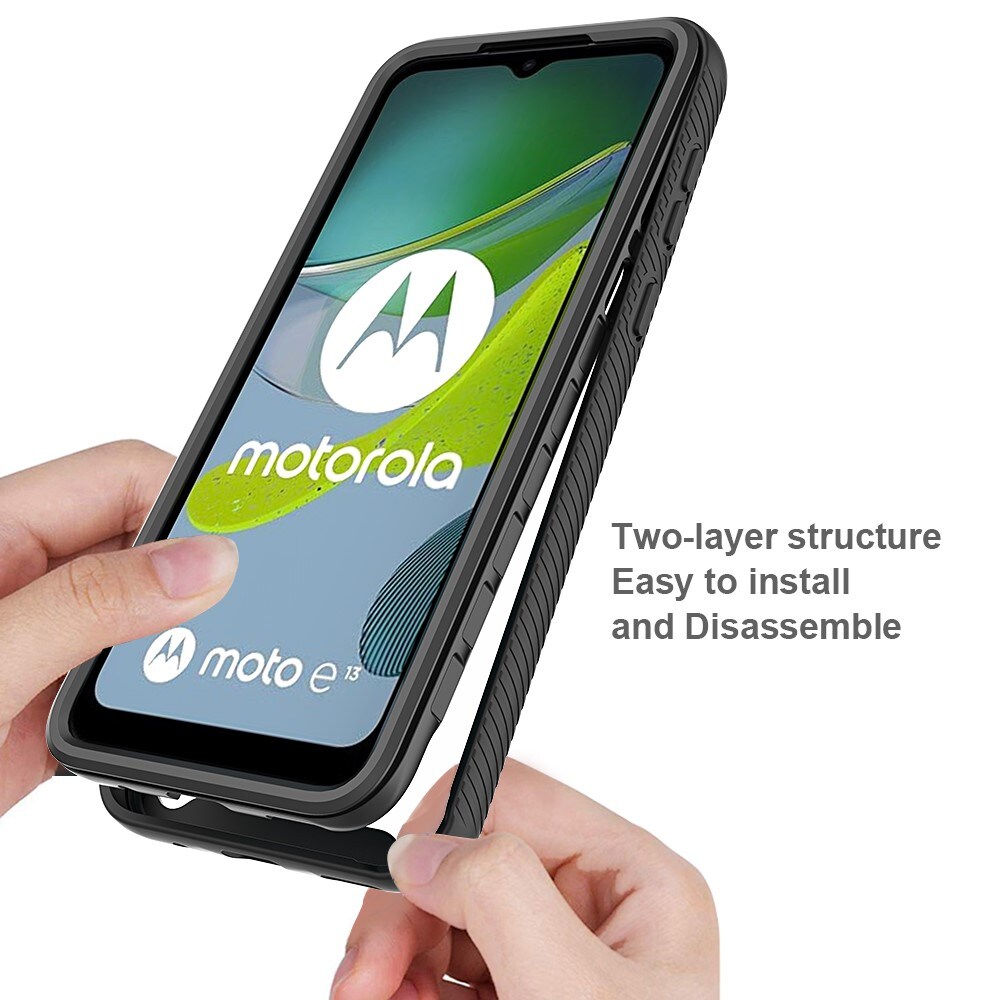 Motorola Moto E13 Mobilcover Full Protection, Sort