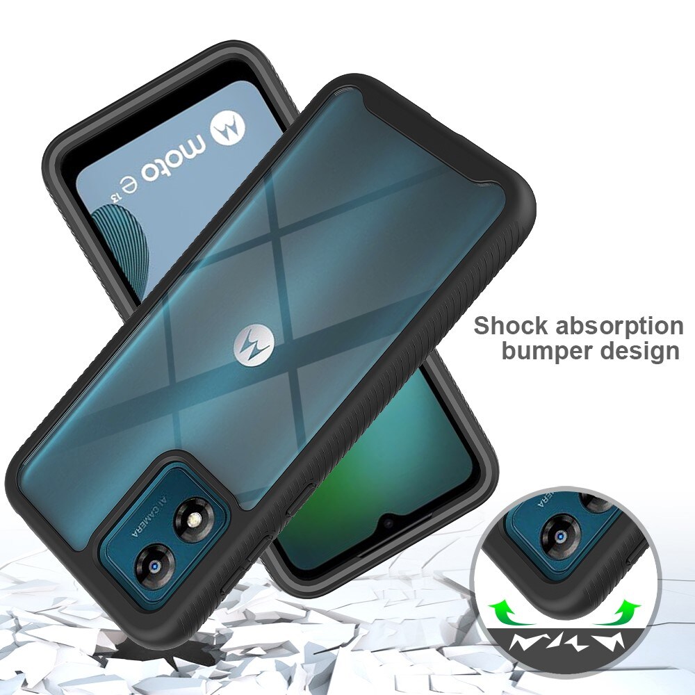 Motorola Moto E13 Mobilcover Full Protection, Sort