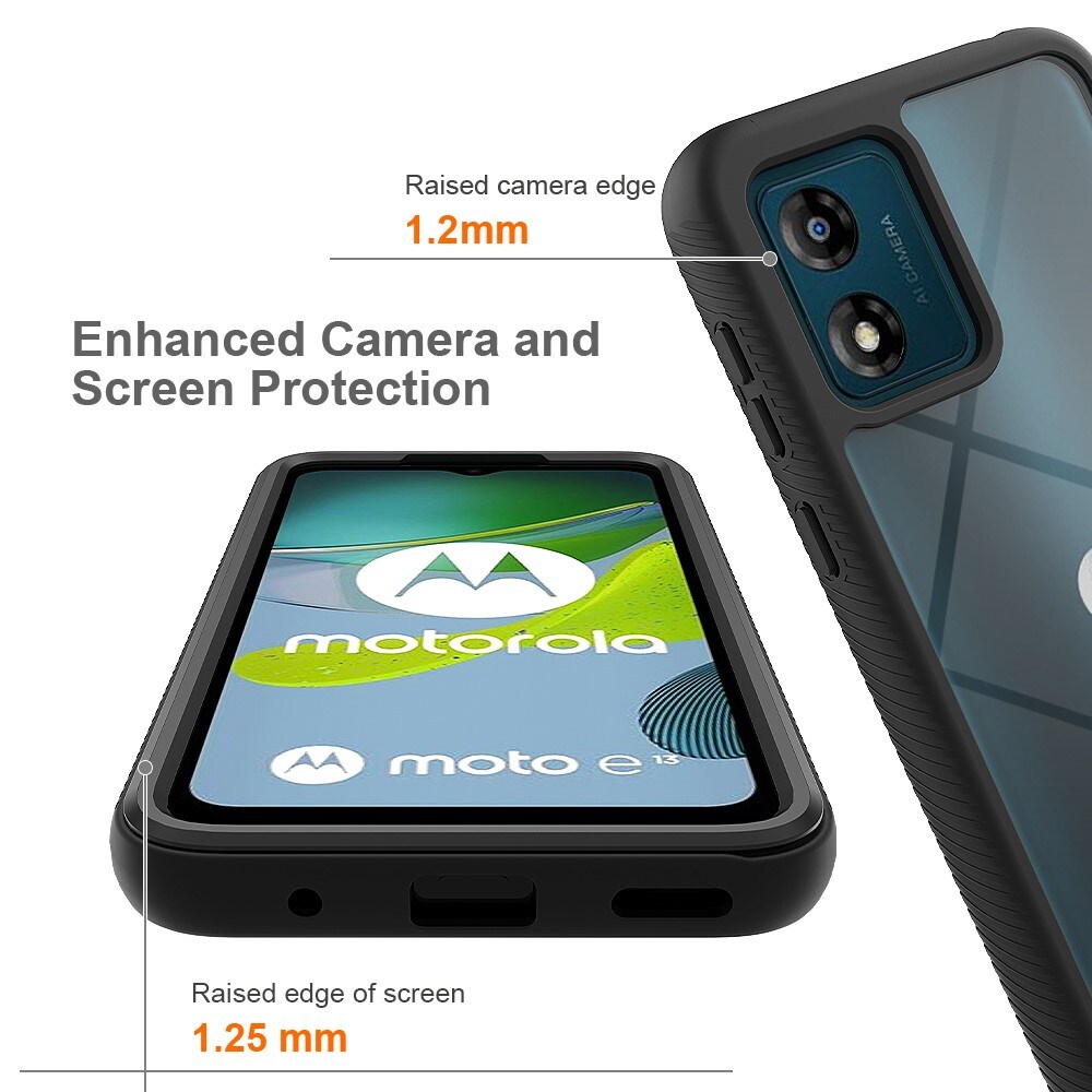 Motorola Moto E13 Mobilcover Full Protection, Sort