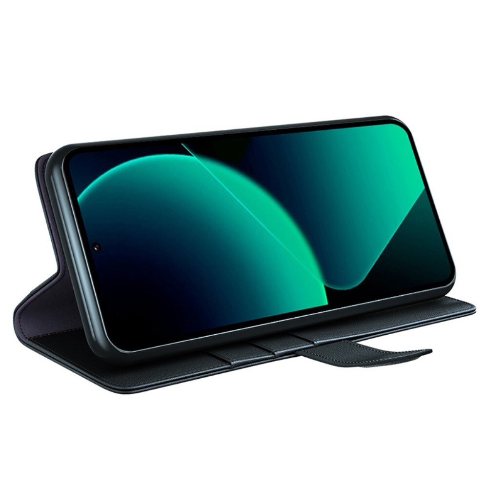 Xiaomi 13T Slankt mobiletui i ægte læder, Sort