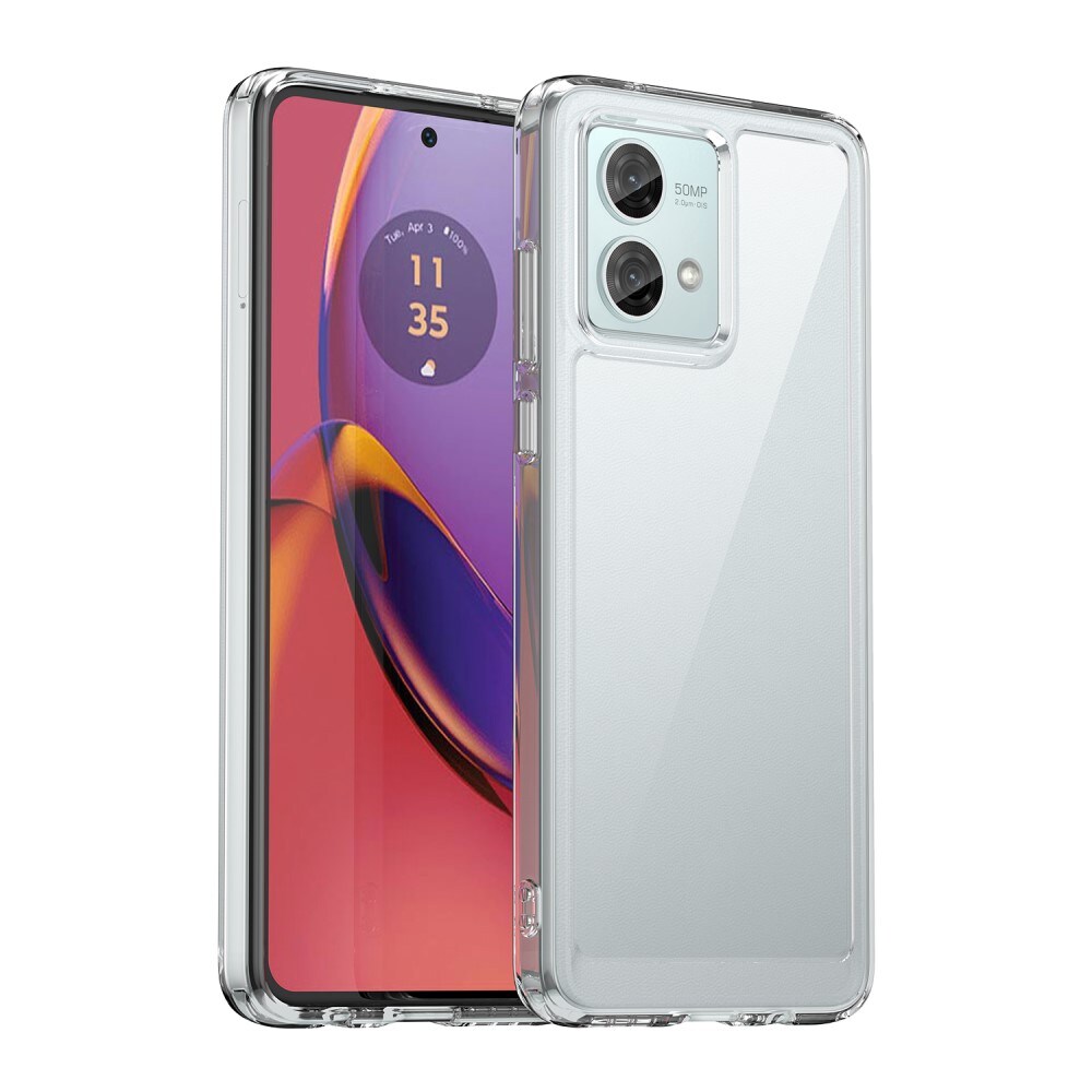 Motorola Moto G84 Crystal Hybrid-cover, Gennemsigtig