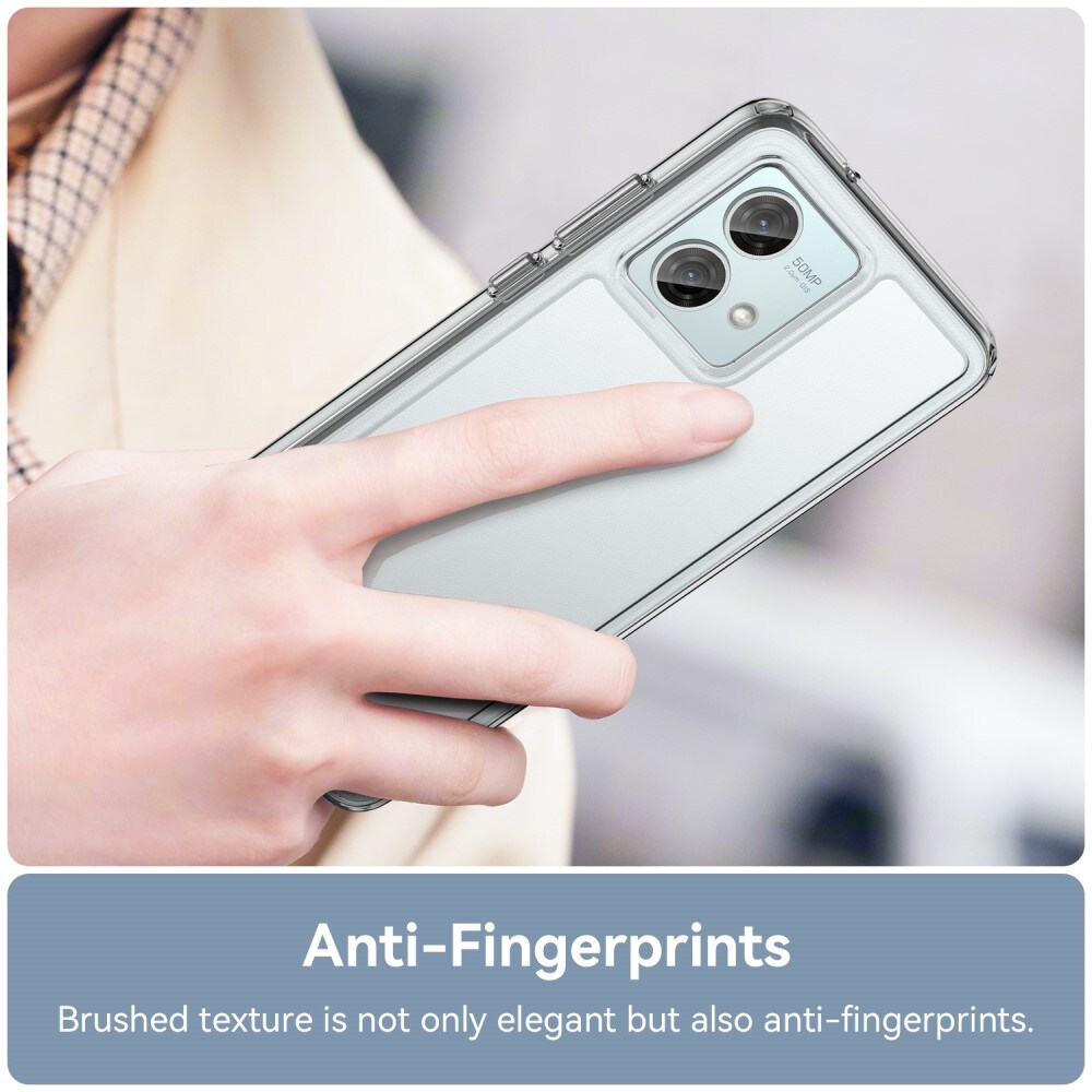 Motorola Moto G84 Crystal Hybrid-cover, Gennemsigtig