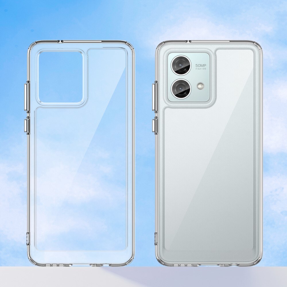 Motorola Moto G84 Crystal Hybrid-cover, Gennemsigtig