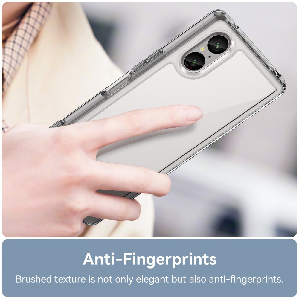 Sony Xperia 5 V Crystal Hybrid-cover, Gennemsigtig