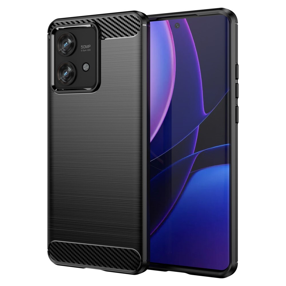 Motorola Edge 40 Neo TPU-cover Brushed, Sort