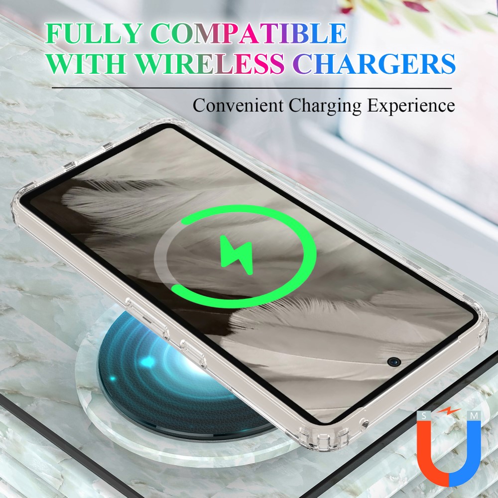 Google Pixel 8 Pro MagSafe Hybrid-cover, Gennemsigtig