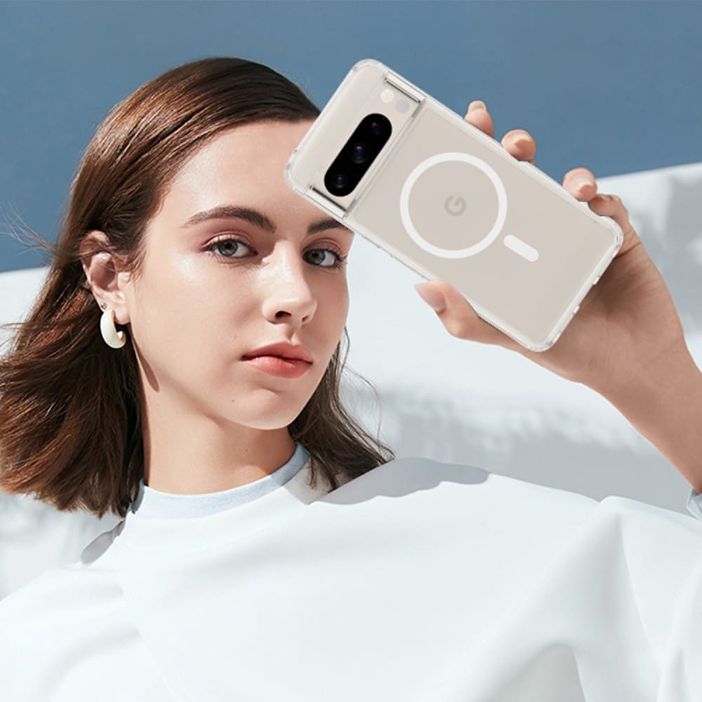 Google Pixel 8 Pro MagSafe Hybrid-cover, Gennemsigtig
