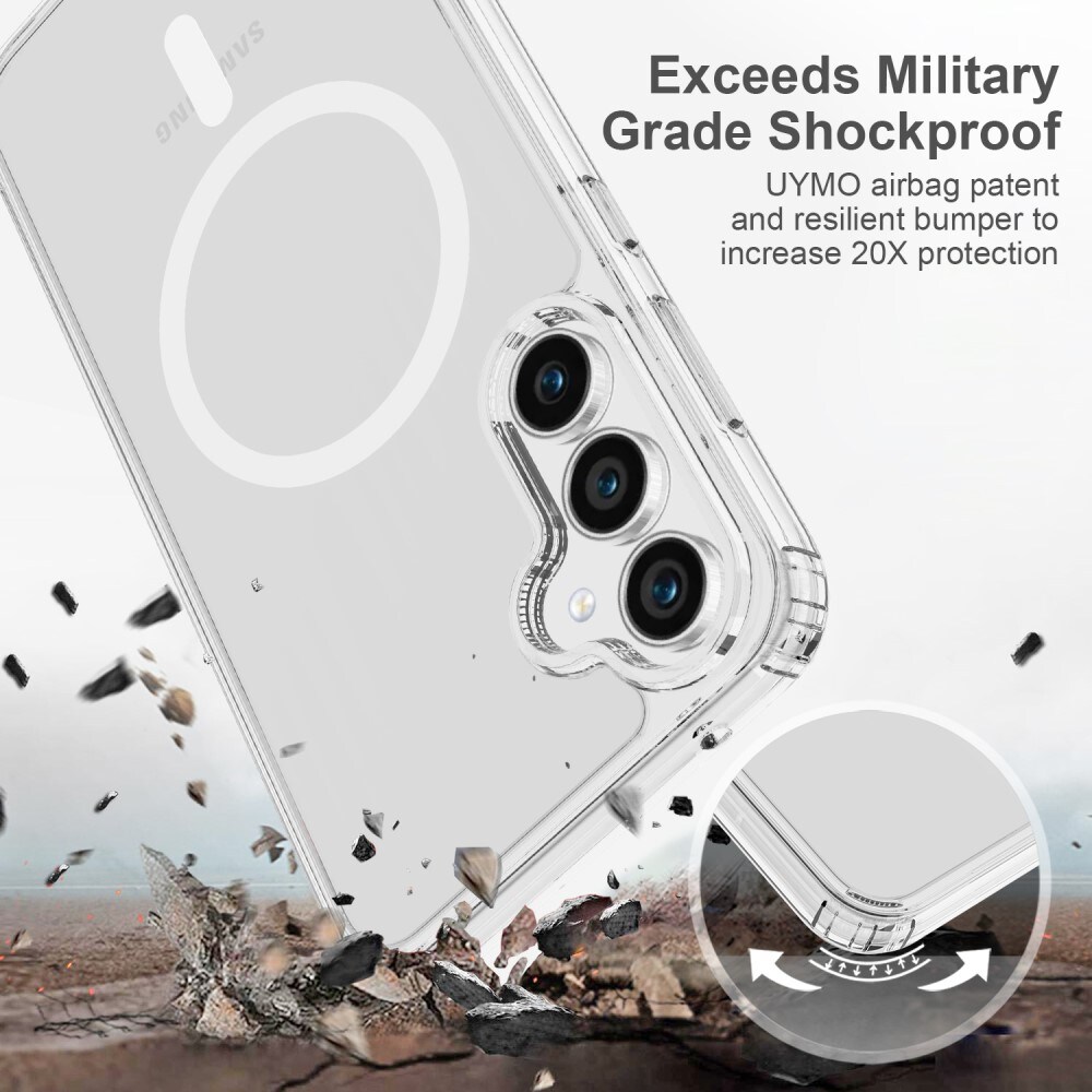 Samsung Galaxy S23 FE MagSafe Hybrid-cover, Gennemsigtig