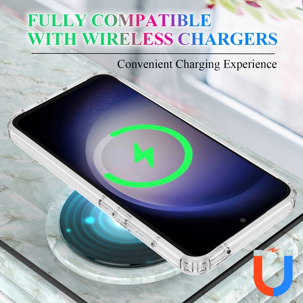Samsung Galaxy S23 FE MagSafe Hybrid-cover, Gennemsigtig